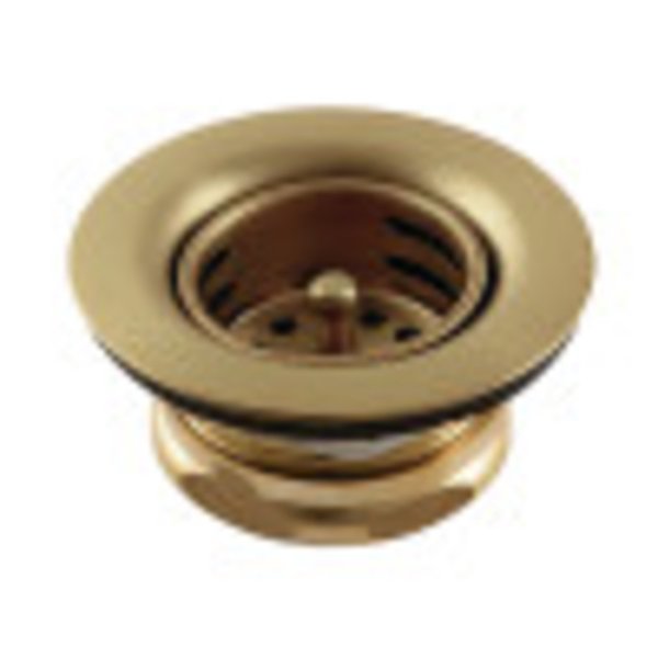 Gourmet Scape K461BBB Stainless Steel Bar Sink Duo Basket Strainer, Brushed Brass K461BBB